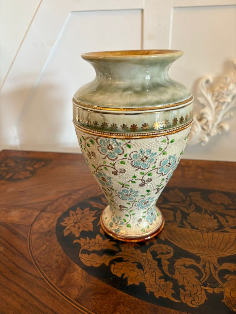 Pair of Antique Victorian Quality Doulton Vases - Image 7